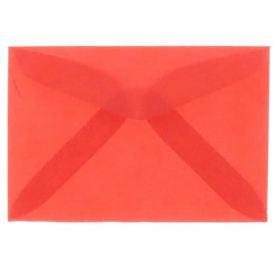 JAM Paper 2.313" x 3.625" Translucent Vellum Envelopes